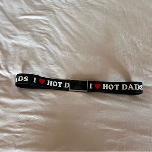 Spencer's I Heart Hot Dads Belt